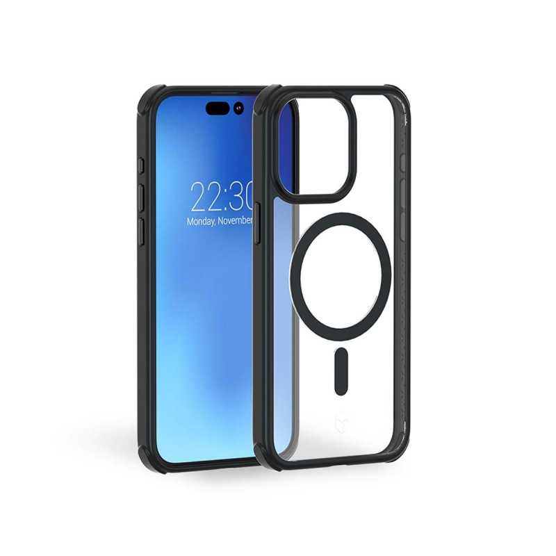 Force Case Coque Renforcée iPhone 15 Pro AIR Frost Compatible MagSafe Frost Noire - Garantie à Vie Force Case Coque Renforcée iPhone 15 Pro AIR Frost Compatible MagSafe Frost Noire - Garantie à Vie