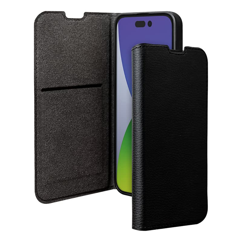 Folio iPhone 14 Pro Wallet Fonction Stand Noir - Certifié GRS Bigben Folio iPhone 14 Pro Wallet Fonction Stand Noir - Certifié GRS Bigben