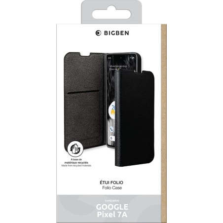 BBC Folio Wallet GRS Google Pixel 7A Noir