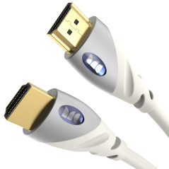 MONSTER - Câble HDMI - Résolution 4K - Vidéo HDR - 18 GBPS - Vitesse Éclair - Connecteurs V-Grip - Triple Blindage - 1,82 Mètres