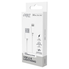 MyWay Cable USB-A Lightning 1M Blanc
