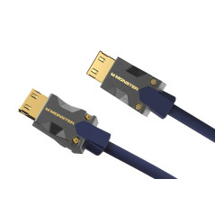 Monster, Câble HDMI, Résolution 8K, Vidéo HDR, 48 GBPS, Vitesse Éclair, Connecteurs V-Grip, Triple Blindage, 3 Mètres, Garanti à