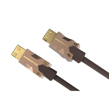 MONSTER - M2000 - Câble HDMI - Résolution 4K - Vidéo HDR10+ - 25 GBPS - Vitesse Éclair - Connecteurs V-Grip - Triple Blindage -