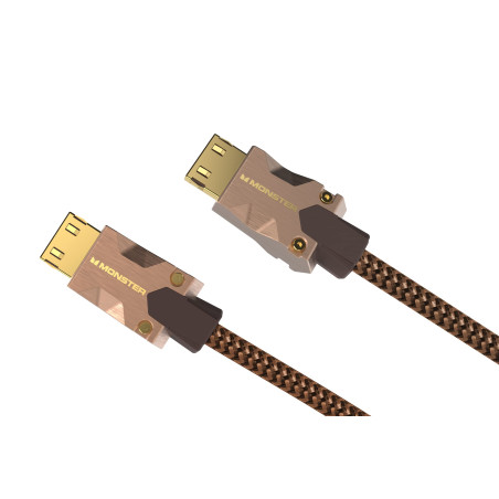 MONSTER - M2000 - Câble HDMI - Résolution 4K - Vidéo HDR10+ - 25 GBPS - Vitesse Éclair - Connecteurs V-Grip - Triple Blindage -