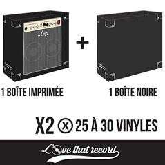 RYGHTMUSIC 2 BOITES DE RANGEMENT VINYLES