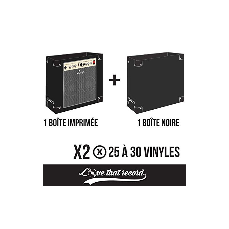 RYGHTMUSIC 2 BOITES DE RANGEMENT VINYLES