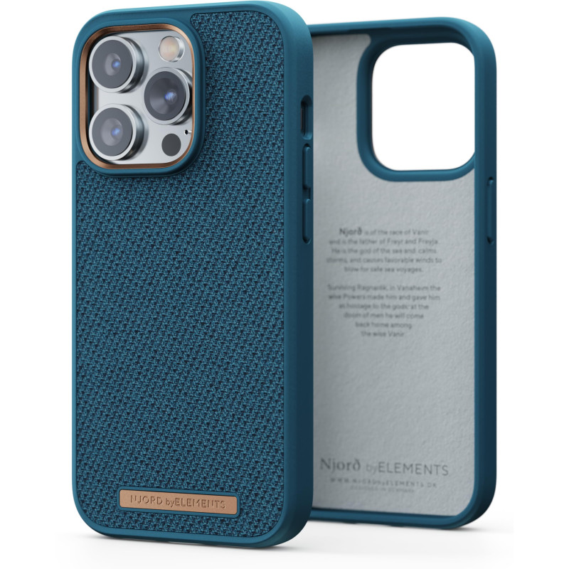 Protection pour téléphone Portable Njord Byelements Iphone 14 Pro Max Bleu