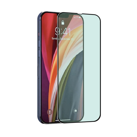 TIGER GLASS PLUS VERRE TREMPE ANTIBACTERIEN IPHONE 14 PLUS/13 PRO MAX - Protection Ecran, Verre Ultra Résistant 9H+, Anti-traces