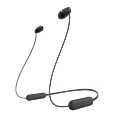 Sony WI-C100 Écouteurs sans Fil Bluetooth - Jusqu'à 25 Heures d'autonomie - Microphone intégré pour Les appels téléphoniques - C