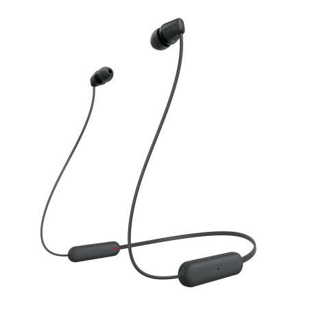 Sony WI-C100 Écouteurs sans Fil Bluetooth - Jusqu'à 25 Heures d'autonomie - Microphone intégré pour Les appels téléphoniques - C