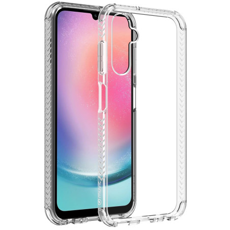Muvit for France Coque Transparente Résistante aux Chutes de 3M pour Samsung Galaxy A25 5G. Eco-Responsable - Protection des Chu