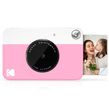 KODAK Printomatic Appareil photo numérique à impression instantanée couleur – Photos de haute qualité sur papier autocollant Zin