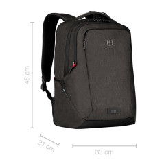 WENGER MX Professional Sac à Dos pour Ordinateur Portable 16 Pouces avec Poche pour Tablette Tactile 10 Pouces, Système d’Organi