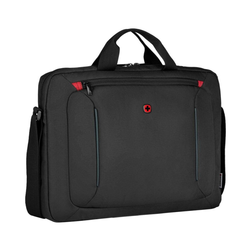 Wenger BQ 16 Laptop Slimcase Toploader Laptop Sacoche Noir Wenger BQ 16 Laptop Slimcase Toploader Laptop Sacoche Noir