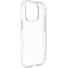 Muvit for France Coque Transparente Recyclée Antichoc 2 mètres pour iPhone 16 Pro Max - Origine France Garantie.
