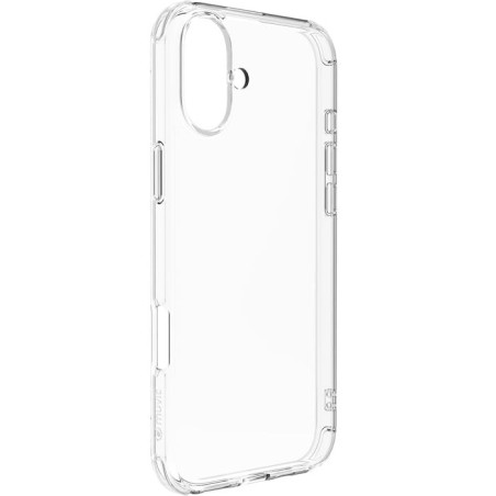 Muvit for France Coque Transparente Recyclée Antichoc 2 mètres pour iPhone 16 Plus - Origine France Garantie.