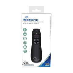 Pointeur Laser Rouge sans Fil Mros220 Mediarange 5 Boutons Noir