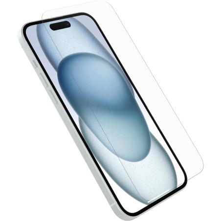 Otterbox Protecteur d'écran OtterBox Glass pour iPhone 15 Pro Max, Verre trempé, Protection contre les rayures, Chute et Éclats,