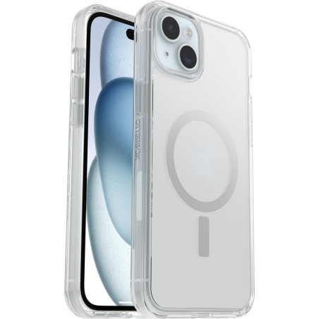 Otterbox Symmetry Clear pour MagSafe Coque pour iPhone 15 Plus/iPhone 14 Plus, Antichoc, Anti-Chute, Fine, supporte 3 x Plus de 
