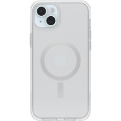Otterbox Symmetry Clear pour MagSafe Coque pour iPhone 15 Plus/iPhone 14 Plus, Antichoc, Anti-Chute, Fine, supporte 3 x Plus de 