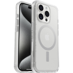 Otterbox Symmetry Clear pour MagSafe Coque pour iPhone 15 Pro, Antichoc, Anti-Chute, Fine, supporte 3 x Plus de Chutes Que la No