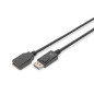 DIGITUS Câble d'extension DisplayPort - DP 1.2 - mâle/femelle - 2.0m - UHD 4K/60Hz - avec verrouillage - Compatible avec moniteu DIGITUS Câble d'extension DisplayPort - DP 1.2 - mâle/femelle - 2.0m - UHD 4K/60Hz - avec verrouillage - Compatible avec moniteu