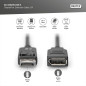 DIGITUS Câble d'extension DisplayPort - DP 1.2 - mâle/femelle - 2.0m - UHD 4K/60Hz - avec verrouillage - Compatible avec moniteu DIGITUS Câble d'extension DisplayPort - DP 1.2 - mâle/femelle - 2.0m - UHD 4K/60Hz - avec verrouillage - Compatible avec moniteu
