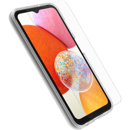Otterbox Pack de Protection pour Samsung Galaxy A14 Coque React Series, testé Selon Les Normes Militaires et Protecteur écran Tr