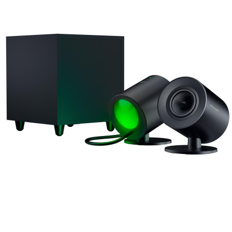 Razer Nommo V2 - Enceintes Gaming 2.1 Large Bande pour PC avec Caisson de Basses Filaire (Haut-Parleurs Large Bande de 3 Pouces