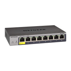 Netgear (GS108T Smart Switch Ethernet Web manageable série Pro 8 Ports RJ45 Gigabit (10/100/1000)- Switch RJ45 administrable dan