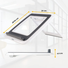 Fellowes Support pour Ordinateur Portable QuickLift I-Spire Pliable Support PC Jusqu'à 17", 7 Angles D'Ajustements, Support Aéré