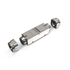 DIGITUS Module de raccordement Cat-6A - 500-MHz - 10-GBase-T - Blindé - Couplage pour Application sur Le Terrain - Connecteur Ca