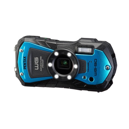 PENTAX WG-90 Bleu - Appareil Photo Compact numérique étanche, conçu pour la Photo sous-Marine de la Vie Quotidienne Jusqu’à 14 m
