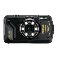 Pentax 1491 Caméra d'aventure WG-8 Noire Toutes Saisons, avec Une Performance Exceptionnelle, Imperméable, Résistante à la Pouss