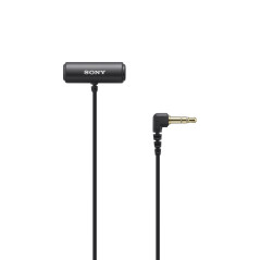 Sony ECM-LV1 Microphone Lavalier Compact pour Caméra, Smartphone et Vlogging – Audio Clair et Professionnel