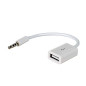 AKYGA AK-AD-24 Câble Adaptateur Mini Jack 3.5 vers USB Femelle Blanc AKYGA AK-AD-24 Câble Adaptateur Mini Jack 3.5 vers USB Femelle Blanc