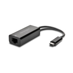 Kensington Adaptateur USB-C Ethernet (CA1100E), Thunderbolt 3, RJ45, 10/100/1000 Gigabit, Design Plug & Play, Connexion Directe