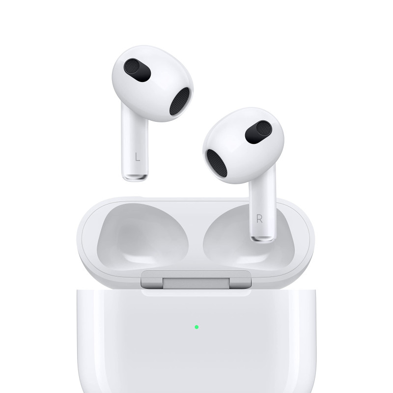Apple AirPods (3e génération) avec boîtier de Charge Lightning (2022) Apple AirPods (3e génération) avec boîtier de Charge Lightning (2022)