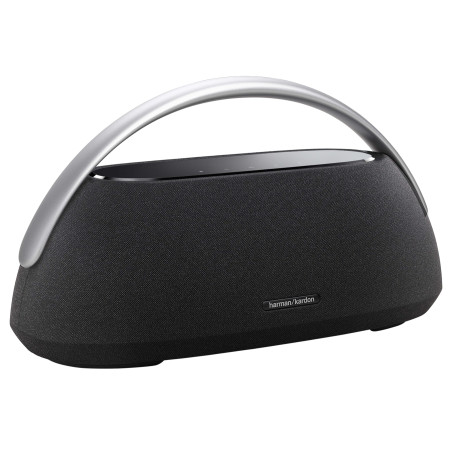 Harman Kardon Go + Play 3, Enceinte portable Bluetooth sans fil, autonomie de 8 h, son et basses puissantes, Noir, Prise europée