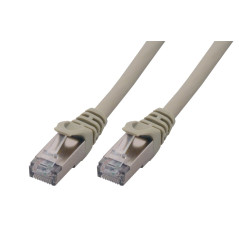 MCL Câble de raccordement Cat6A S/FTP LSZH Gris 10 m