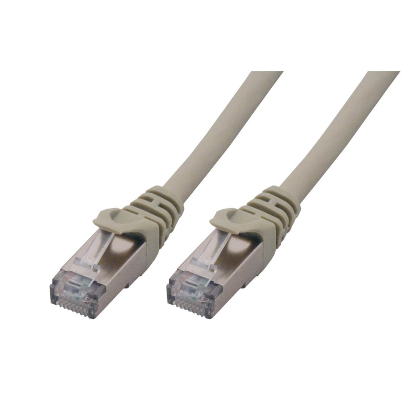 MCL Câble de raccordement Cat6A S/FTP LSZH Gris 10 m