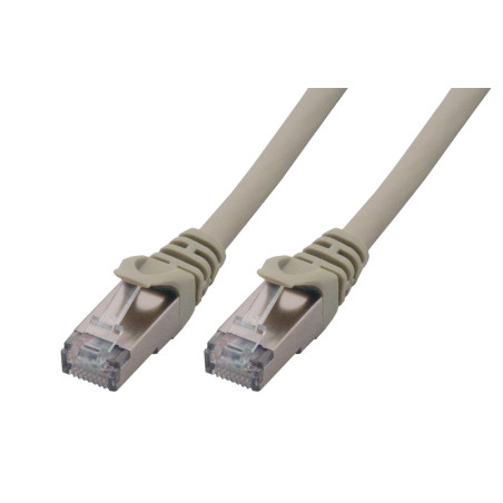 MCL Câble de raccordement Cat6A S/FTP LSZH Gris 10 m
