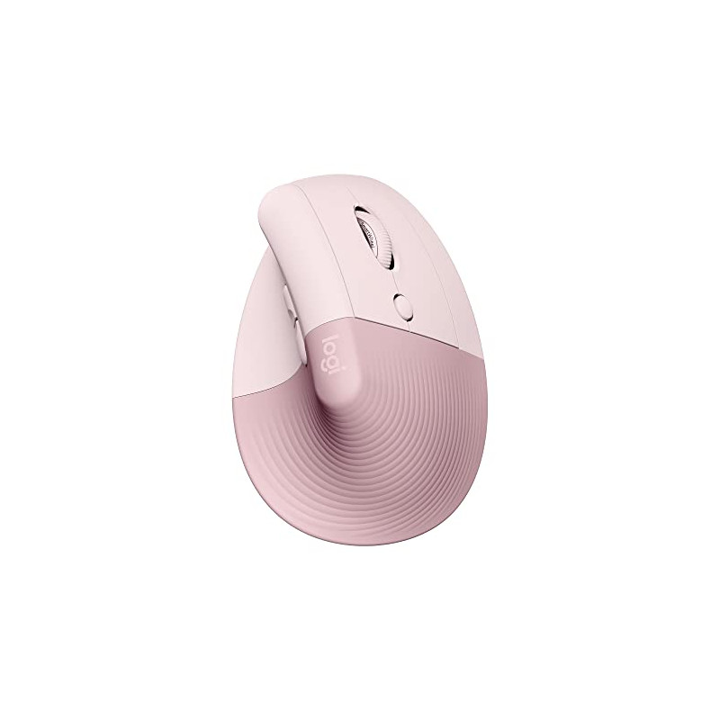 Logitech Lift Souris Ergonomique Verticale, sans Fil, Bluetooth ou récepteur USB Logi Bolt, Silencieuse, 4 Boutons, Compatible a