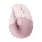 Logitech Lift Souris Ergonomique Verticale, sans Fil, Bluetooth ou récepteur USB Logi Bolt, Silencieuse, 4 Boutons, Compatible a