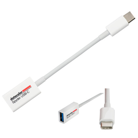 Datacolor Spyder Adaptateur USB-A vers USB-C - Câble d'adaptation USB-A à USB-C Compatible avec Les Produits Apple Nouveaux ou A