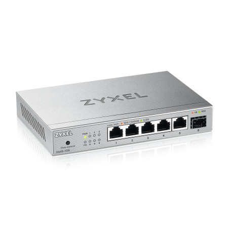 Zyxel Commutateur à 5 Ports 2.5G Multi-Gig Non Administrable | 1 x 10G SFP+ | Montage sur Bureau/Mur [XMG-105]