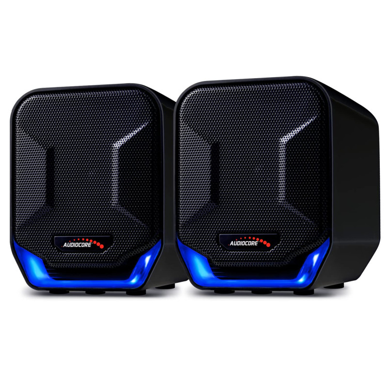 Audiocore AC865 B Haut-Parleur stéréo avec éclairage 6W Audiocore AC865 B Haut-Parleur stéréo avec éclairage 6W