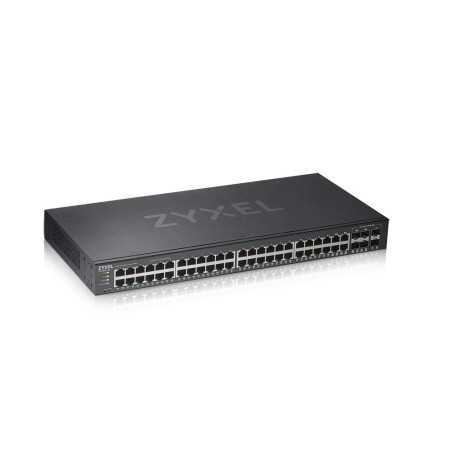 Zyxel Commutateur Ethernet Intelligent Administrable Nebula Switch | 48 Ports Gigabit | 4 Ports Combinés Gigabit | 2 Ports SFP |