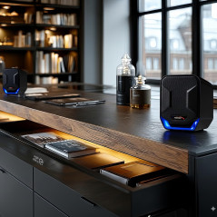 Audiocore AC865 B Haut-Parleur stéréo avec éclairage 6W