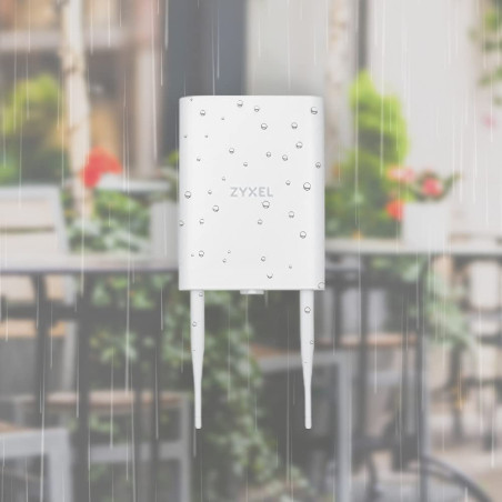 Zyxel WiFi 6 AX1800 Point d'Accès Extérieur | Outdoor IP55 | 802.11ax Double Bande | Smart Mesh | MU-MIMO | PoE | Administrable 